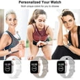 thumbnail image 4 of 5 Pack Bands Compatible with Apple Watch Band 38mm 40mm 41mm 42mm 44mm 45mm, Compatible with iWatch Series 7 6 5 4 3 2 1 SE Women Men Stone/Black/Whit, 4 of 5