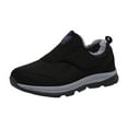 thumbnail image 4 of Walking Boots Womens Mens Comfort Athletic Fleece Lined Warm Slip on Winter Snow Work Ankle Booties, 4 of 7