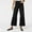 Black, variant on Sentmoon Barrel Jeans Women High Waist Loose Fit Wide Leg Denim Jeans with Pockets Solid Color Zipper Detail Palazzo Pants Delightful Women for Relaxing at Home Black L