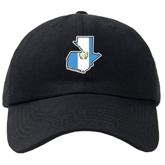 Guatemala Map Flag Baseball Cap Hat Hook & Loop Closure - Personalize it!