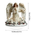 thumbnail image 3 of ToyKingdee Graceful The Cross Prayer Wings Angel Figurine, Gorgeous Angel Wings Cross Decoration for Desk and Living Room Decoration, Garden Angel Statues for Mother's Day, 3 of 6