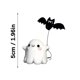 thumbnail image 3 of Pack Of 2 Ghostly Walking Bat Statue Resins Crafts Figurine Ornaments for Halloween Festivals Home and Garden Decoration, 3 of 4