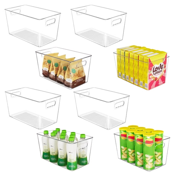 Contenedores de almacenamiento YIHONG de plástico transparente, paquete de 8 unidades, para cocina XL