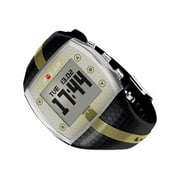 Polar FT7F - Activity tracker - monochrome - metallic black with gold stripe - with heart rate sensor