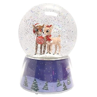 Roman Glitterdomes Snow Globe 150mm Musical with Santa in Sleigh