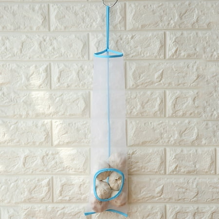 

NIUREDLTD Home Grocery Bag Holder Wall Mount Storage Dispenser Mesh Kitchen Organizer
