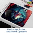 thumbnail image 6 of Wolf Square Desk Mat Mousepad, 8.3x9.8 Inch Non-Slip Rubber Bottom, Printed Gaming Mousepad for Office and Gaming, 6 of 6