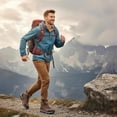 thumbnail image 2 of MeMoride Men's Waterproof Hiking Boots Outdoor Anti-Slip Mid Trekking Lightweight Mountaineering Shoes, 2 of 8
