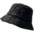 thumbnail image 3 of CoCopeaunts Black Bucket Hat for Women Floral Design Leisure Sweet Ladies Bucket Cap Female Summer Holiday Travel Basin Hat, 3 of 8