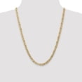 thumbnail image 2 of Real 14kt Yellow Gold 5.25mm Concave Anchor Chain; 24 inch; Lobster Clasp; for Adults and Teens; for Women and Men, 2 of 5