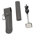 thumbnail image 4 of Wood Drill Bit Tool, Multifunctional Hand Auger Wrench Practical  For Outdoor Activity Gray PU Leather Bag And Holster, 4 of 8