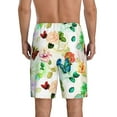 thumbnail image 3 of Kdxio Floral Vintage Print Mens Sleep Shorts Bottoms Soft Comfy Pajama Wear Pants with Drawstring Pockets, 3 of 7