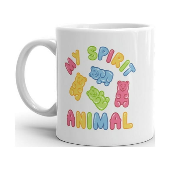 Gummy Bear Spirit Animal Mug Funny Candy Graphic Novelty Coffee Cup - 11oz