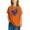 Orange, variant on Kid Short Sleeve Sweatshirt Girls T-Shirts Printed Round Neck Blouses T Shirt Top Blue Size 5 Years