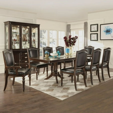 Homelegance Dining Table Set - Homelegance Marston 9 Piece Pedestal Table Dining Set