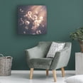 thumbnail image 4 of Canvas Wall Art - Cicek Kiral 'The Invasion' Wall Art for Living Room, Bedroom, or Office D?cor by Trademark Fine Art - 35 x 35 Inches, 4 of 4
