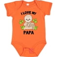 thumbnail image 3 of Inktastic Cute Sloth I Love My Papa with Green Leaves Boys or Girls Baby Bodysuit, 3 of 5