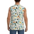 thumbnail image 4 of Uemuo Cartoon Dinosaur Pattern Men's Sleeveless T-Shirt,Muscle Athletic Tank Top, Moisture-wicking Quick-dry Breathable Classic Tee Top for Gym Run Outdoor Sports-XX-Large, 4 of 8