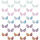 thumbnail image 1 of 40 parches de alas de ángel iridiscentes de 2,5 pulgadas con láser, apliques de tela en relieve, 5 colores, mini alas para manualidades., 1 of 9