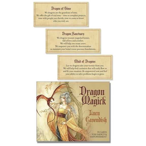 Dragon Magick Affirmation Deck: Strength and Wisdom from the Realm of Dragons, (Hardcover)