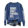 thumbnail image 1 of WEAIXIMIUNG Chandail Camouflage Femme Décontracté Léger Col Rond Chandails Manches Longues Graphique Football Imprimé Chandail Chandails Blouse Haut, 1 of 4