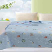 sruoe Summer Quilt, Cooling Comforter Quilt, Lightweight Ice Silk Summer Thin Quilt, Washable Bedspreads Cooling Blankets Breathable Summer Cooler Quilt for Bedroom, Cotton