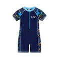 thumbnail image 2 of Kiijoy Boys Short Sleeve Rashguard Swimsuit Quick Dry Surfing Suit, One-Piece, Sizes 5-6, 2 of 8