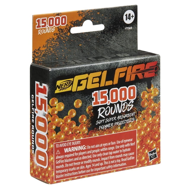 Nerf Pro Gelfire Hasbro Refill 15000 Rondas De Gelfire Deshidratadas F7265