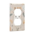 thumbnail image 2 of Yayeee Duplex Wall Plate 1-Gang 4.5"x2.7" Home Receptacle Light Switch Decorative Outlet Cover, Halloween Ghosts, 2 of 7