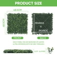 thumbnail image 6 of PRZL 24 Pcs Artificial Grass Wall Panels 19"x19", Privacy Fence for Backyard, Boxwood Hedge Wall Panels Privacy, Screen Sun Protected Fake Leaves Wall Decor, 6 of 18