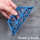 thumbnail image 3 of 4 almohadillas hexagonales para mesa de comedor nórdica, rombos, azul Ormromra CPB-DE-WX133-3, 3 of 5