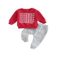 thumbnail image 1 of Sweatshirt à Manches Longues et Pantalon Élastique pour Bébé Automne Vêtements 2 Pièces, 1 of 8