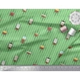 thumbnail image 2 of Soimoi Poly Georgette Fabric Stripe & Drinks Summer Designs Print Fabric by the Yard 42 Inch Wide, 2 of 3