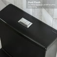 thumbnail image 5 of Casta Diva Black Toilet, Elongated One-Piece Ceramic Toilet, Dual Flush, 12'' Rough in, 5 of 11