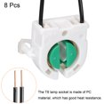 thumbnail image 4 of Uxcell T8 Lamp Holder Socket Non-Shunted Light Holder with Wire 30x27x16mm for LED Fluorescent Tube 8Pcs, 4 of 5