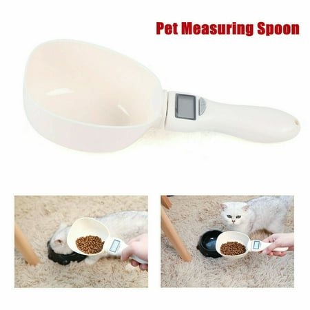 

Pet Food Spoon Detachable Measuring Cup Scoop for Cat Dog Feeding Bowls Tool