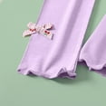 thumbnail image 6 of NAISIBABY Girls Leggings, Cotton Causal Elastic Waist Stretchy Comfortable Thin Pants Purple 11T, 6 of 6