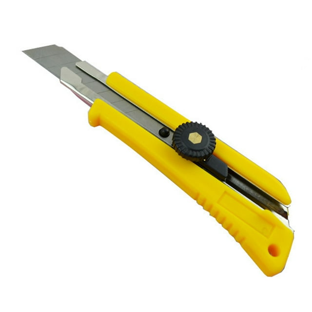 Cuchillo multiusos de acero inoxidable, pequeño hardware retráctil manual de 9 mm para trabajos industriales 9 mm