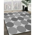 thumbnail image 2 of Ahgly Company Indoor Square Patterned Gray Cloud Gray Area Rugs, 5' Square, 2 of 6