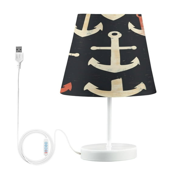 Table Lamp Small 5.9x10.8 Inches Table Lamps Night Light Tools & Home Improvement Bedroom Lamp Guest Room Lamp Study Lamp Office Lamp Coloured Anchor