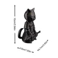 thumbnail image 5 of Warrior Cat Statue, 3D Printed Samurai Cat Sculpture Whimsical Desk Animal Ornament for Living Room Table Shelf Decor Gift for Cat Lovers Collectors, 5 of 8