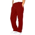thumbnail image 4 of Hvarlaun Kids Sweatpants Baggy Wide Leg Jogger Pants for Boys and Girls with Pockets, Elastic Waist Drawstring Adjustable Hem Casual Lounge Pants, Sizes 4-15 Years, 4 of 7