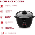 Holstein Housewares 8Cup Rice Cooker, Black Convenient and User