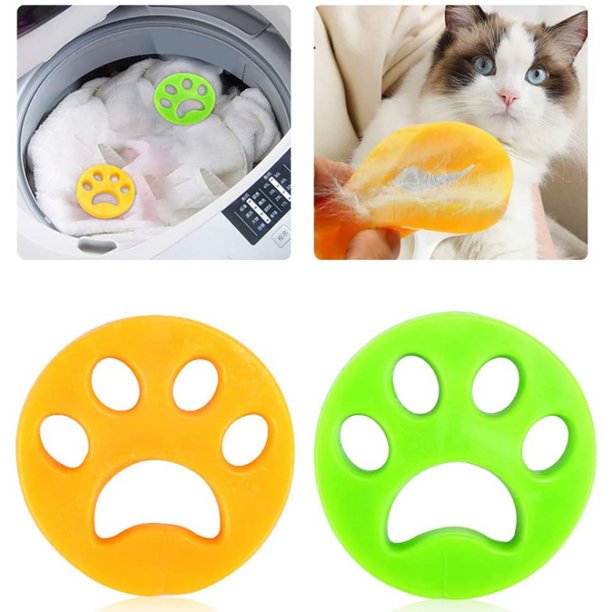 Pet Hair Remover for Laundry, 2 Count Reusable Dog & Cat Hair Remover