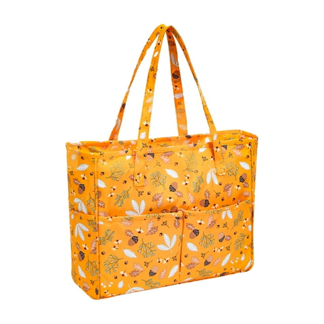 Bolsa de almacenamiento para lanas, bolsa para tejer, multifunción, accesorios tejidos a mano, portátil, gran capacidad, para el hogar, suministros de A mayimx Bolsa de almacenamiento de hilo