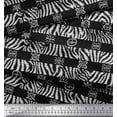 thumbnail image 3 of Soimoi Black Cotton Duck Fabric Stripe & Wild Animal Skin Fabric Prints by Yard 42 Inch Wide, 3 of 3