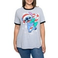 thumbnail image 3 of Women's Plus Size Stitch Christmas T-Shirt & Lounge Pajama Pants 2PC (Size 1X), 3 of 8