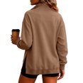 thumbnail image 7 of Dqueduo Womens Oversized Sweatshirts with Snap Button Henley Collar Soft Fleece Pullover Tops Fall Winter Clothes 2026 Cute Fashion Outfits, 7 of 7