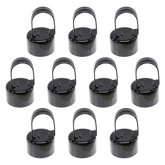 Black Chain Fence Loop | Eye Top Rail | 2 1/2" (2 3/8" OD) x 1 5/8" (Pack of 10 )