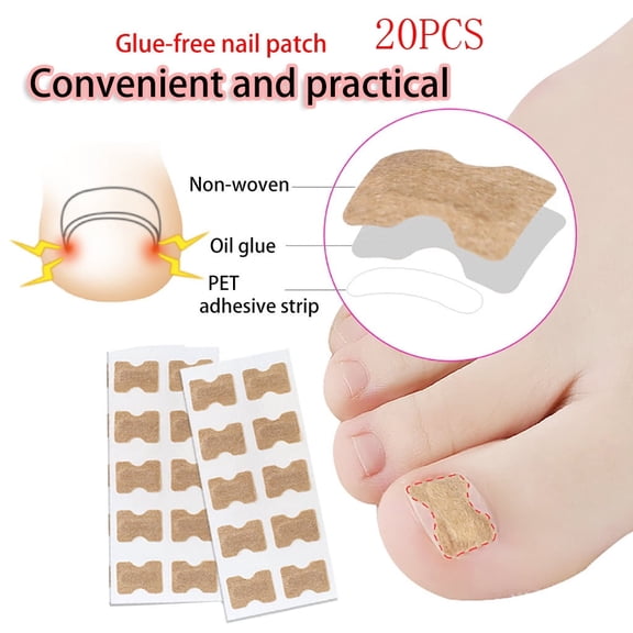 Ingrown Toenail Corrector Patch, 20 Pcs - Toe Patch for Fast Pedicure & Foot Care, Foot Masks Easter Mother'S Day Base Care Makeup Organizers
